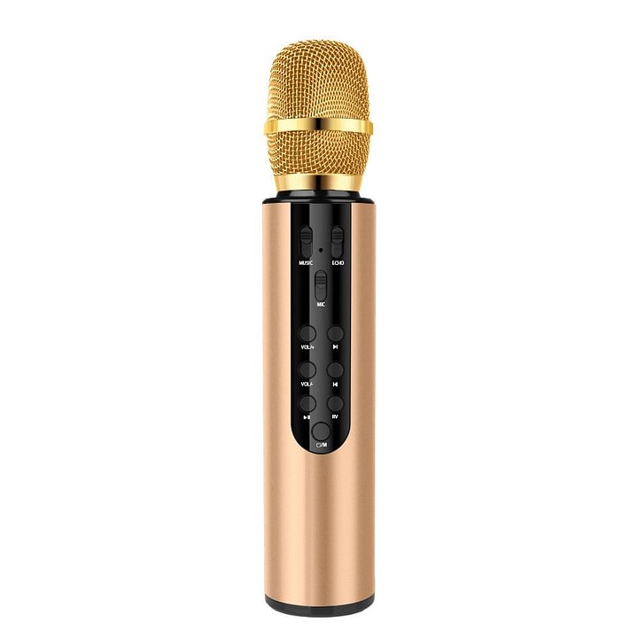Wireless microphone, Bluetooth microphone and speaker all-in-one portable karaoke device
